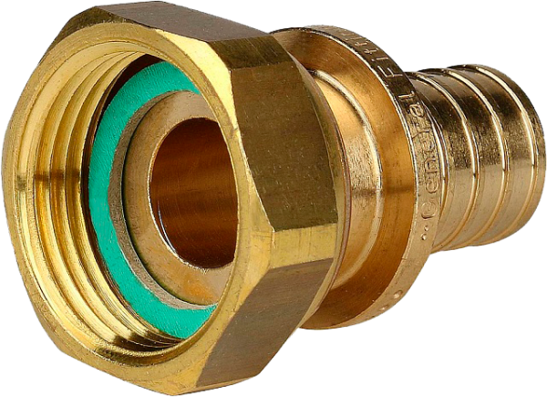 Переходник с нак. гайкой 20x3/4" STOUT для сшитого п/э