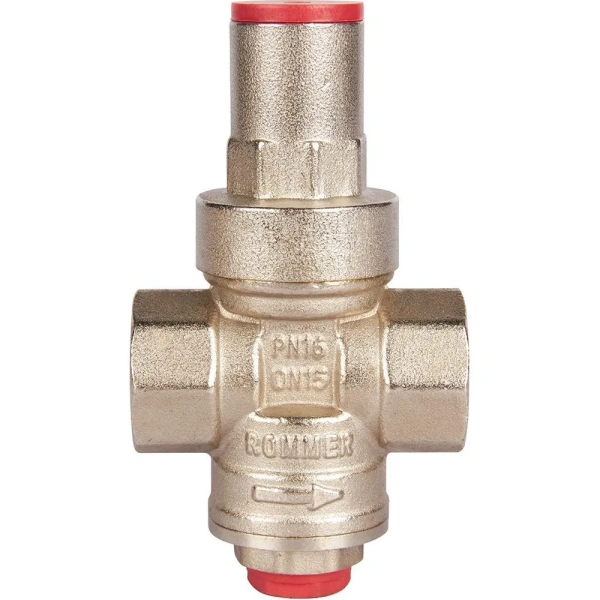 Редуктор давления поршневой PN16 вн/вн  1/2" с выходом под маномент ROMMER