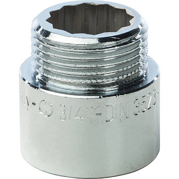 Удлинительная гайка  усилен.  3/4" х  20  хром GF-Stout