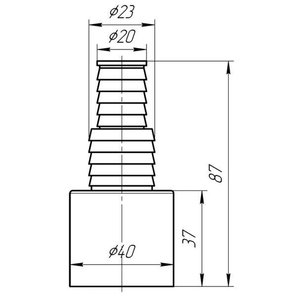 Отвод ст. маш. х40 АНИ Пласт (120/1)