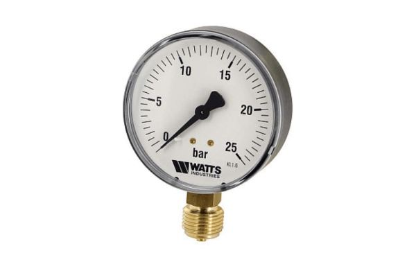 Манометр радиальный MRP_80_25_G1/2"B 80мм (0-25bar) Watts 0320225