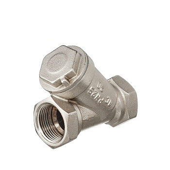 Фильтр сетчатый никелированный Ду32 А50 угловой