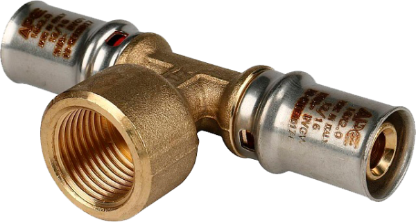 ПРЕСС Тройник с внутр. резьбой  16х1/2"х16 (АРЕ)