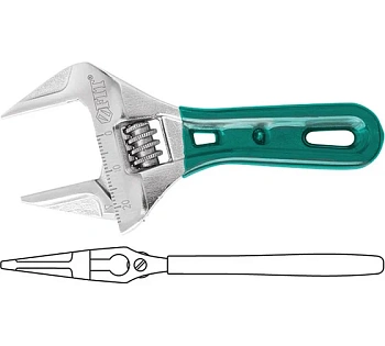 Ключ разводной "Смарт", УКОРОЧЕННЫЙ, увелич.захват 115мм(24 мм)