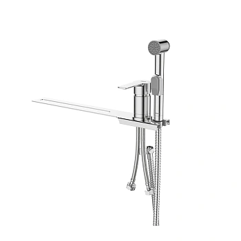 Смеситель с гиг. душем 35к Milardo  "Tidy"  на унитаз, ХРОМ