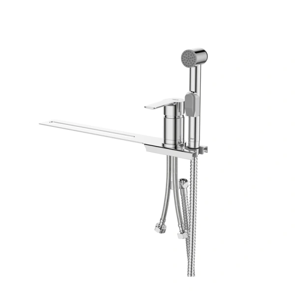 Смеситель с гиг. душем 35к Milardo  "Tidy"  на унитаз, ХРОМ