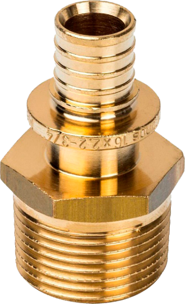 Переходник с нар. резьбой 16x3/4" STOUT для сшитого п/э