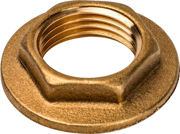 Контргайка с ребордой латунь GF/Stout