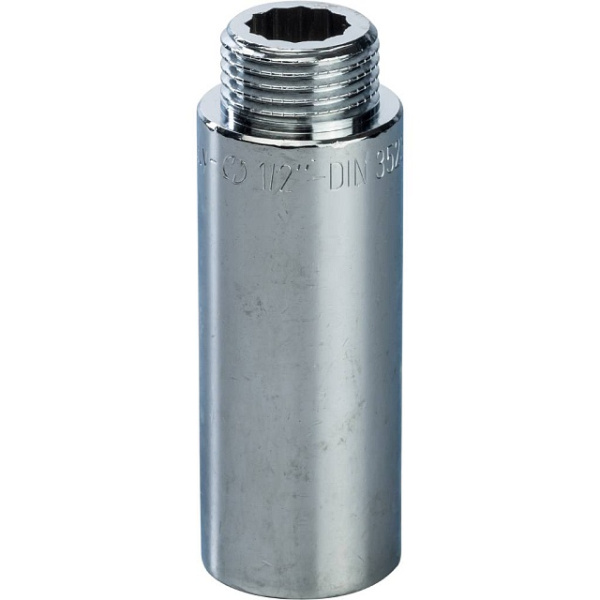 Удлинительная гайка  усилен.  1/2" х  65  хром GF-Stout